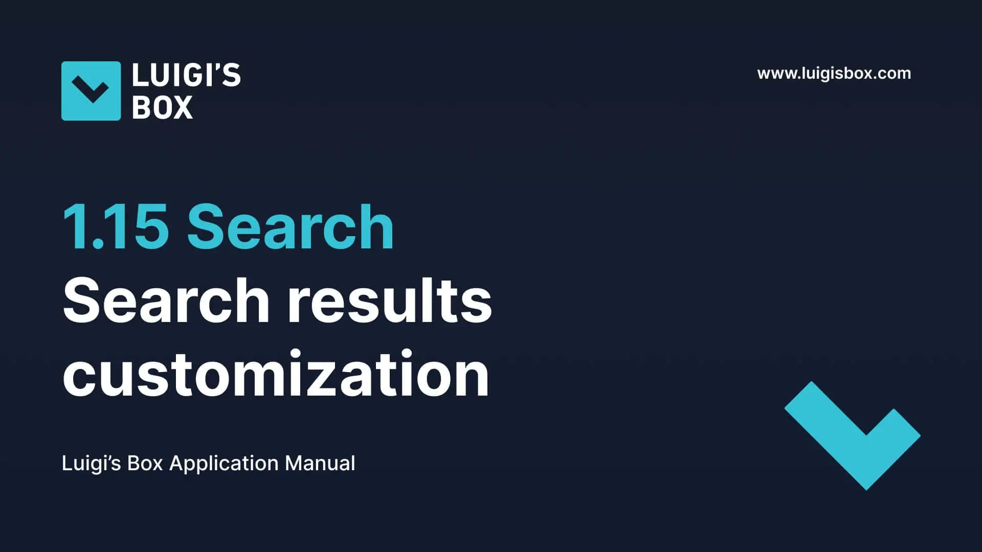1.15 Search – Personalização dos resultados da pesquisa