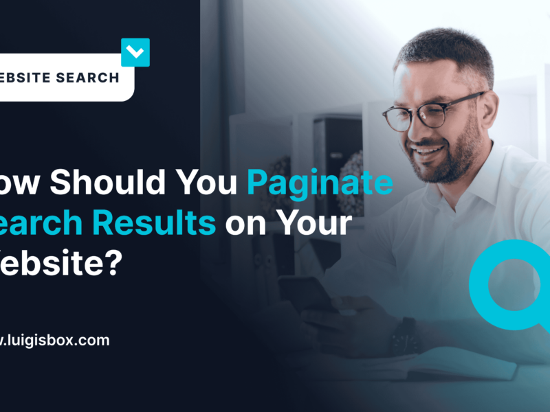 Como você deve paginar os resultados da pesquisa em seu site?